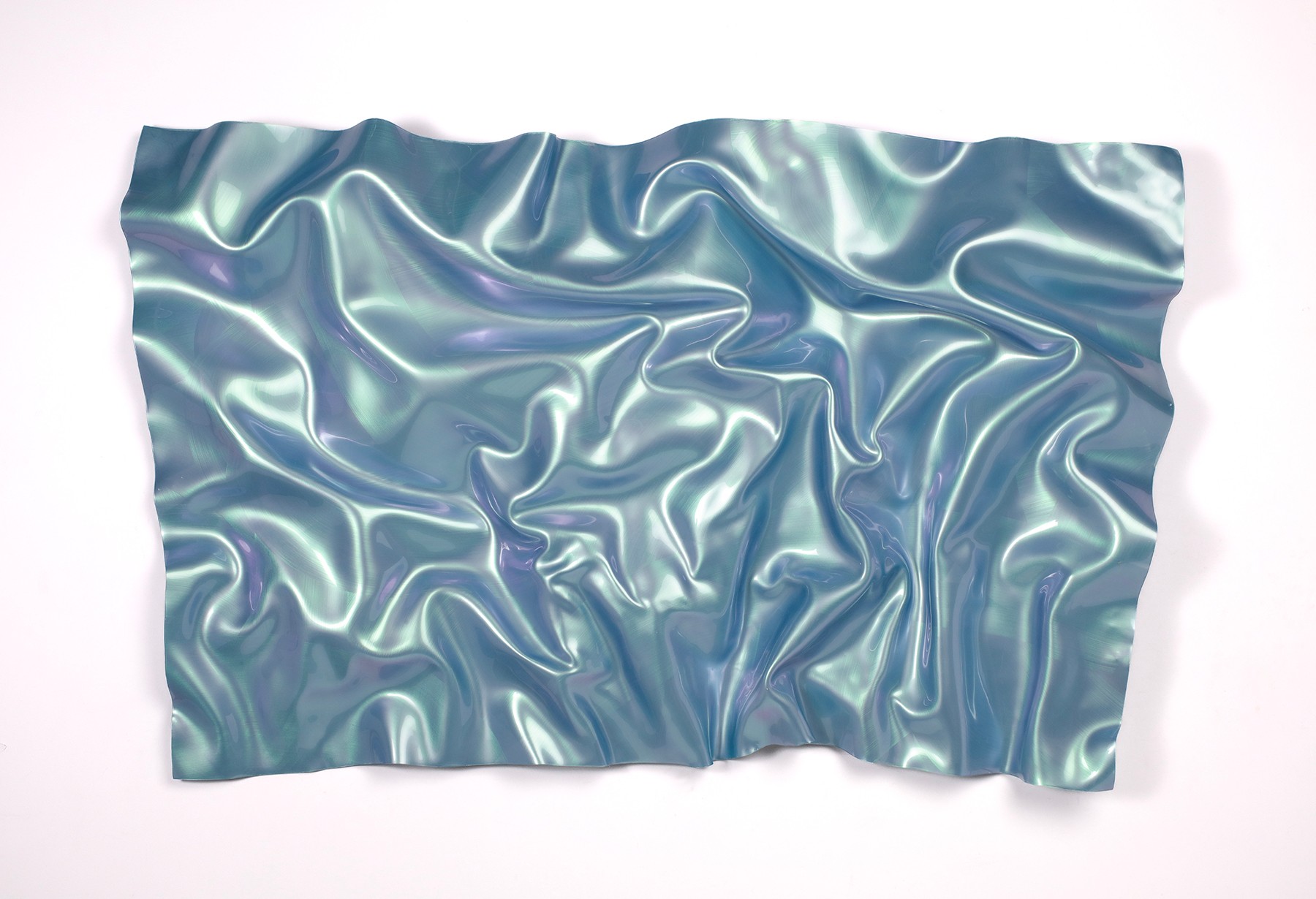 Paul Rousso - Artic Ice Blue ^, 2025, Acrylic Paint on Hand-Sculpted Thermoplastic Polyester