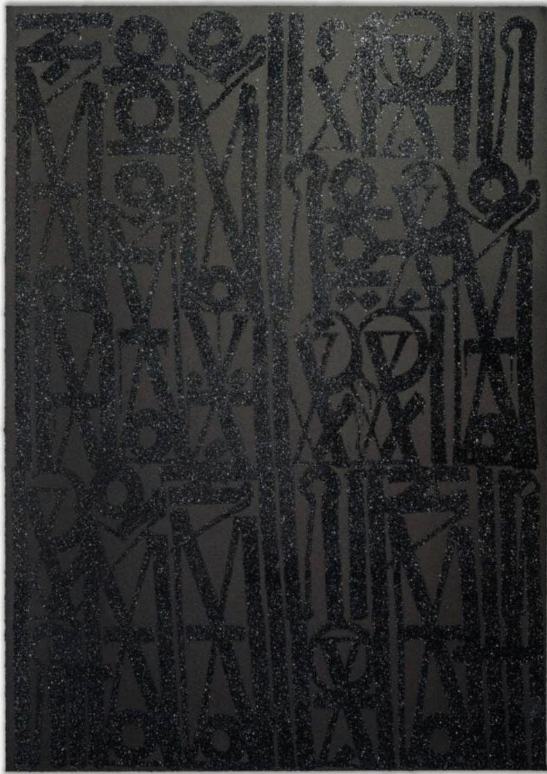 Retna - Black on Blast, 2022, Signed by the artist, numbered and stamped by the publishing house.
2-color lithograph print...