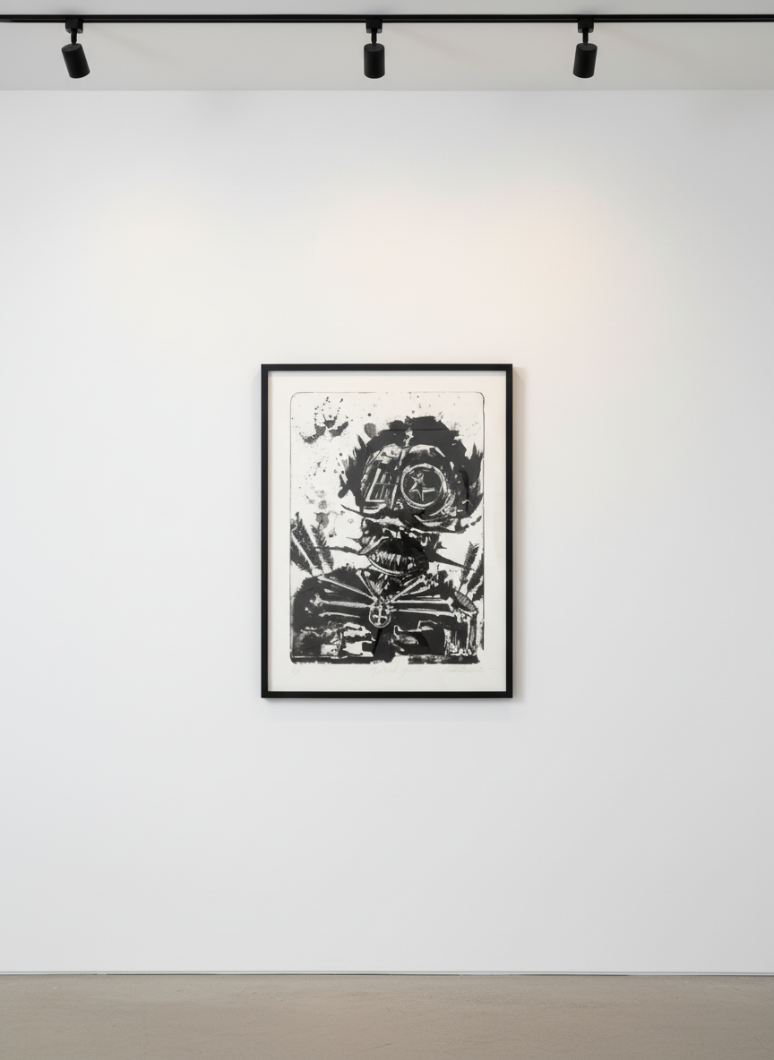 Retna - Blackstone, Lithograph of Rives paper