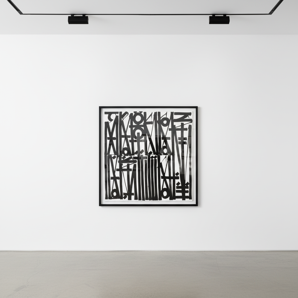 Retna - Crooked Just Like You, 2016, Acrylic on canvas