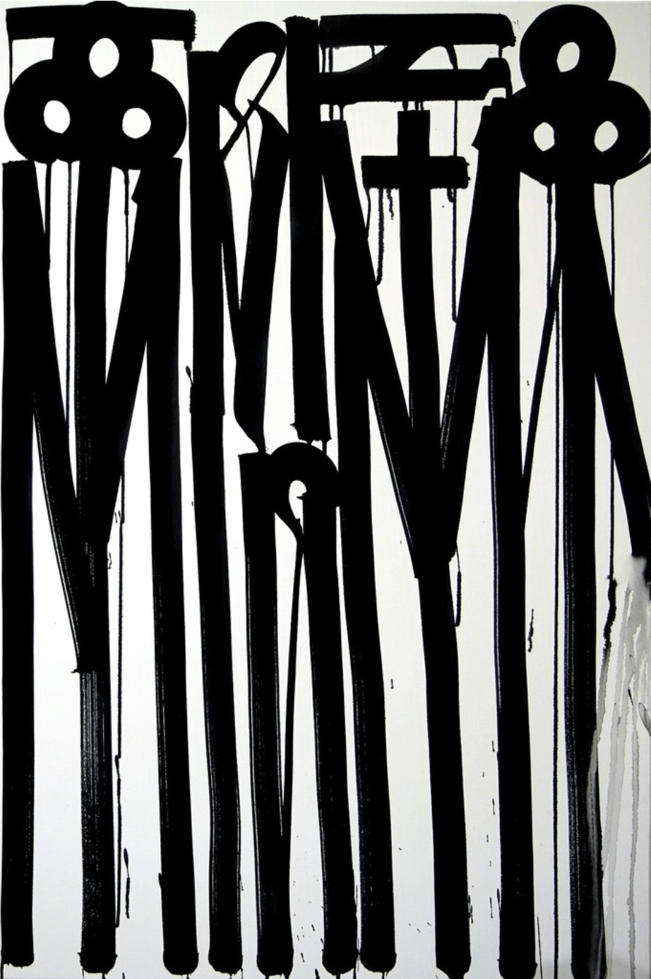 Retna - Elongated Brimstone, 2018, ink on canvas
