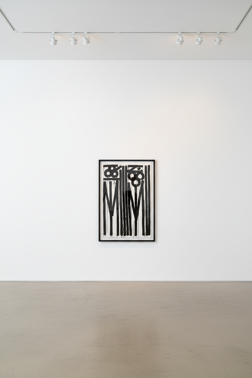 Retna - Es la estudante, 2018, Ink on canvas