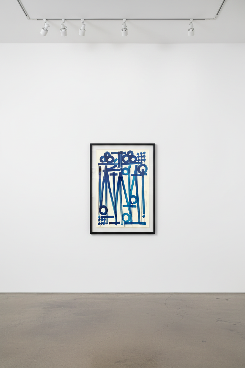 Retna - Esta es la Cuenta, 2018, Watercolor on paper
