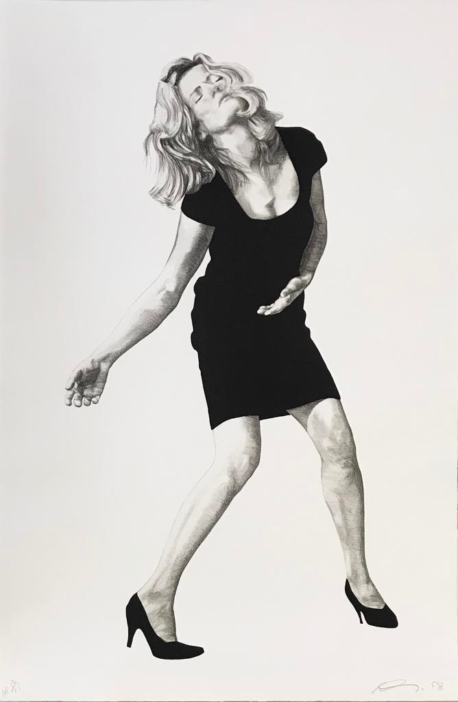 Robert Longo - Barbara, 1998, Lithograph on Rives BFK paper