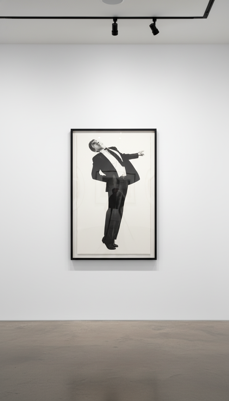 Robert Longo - Edmund , from Men In The Cities, 1985, Lithograph on Arches paper