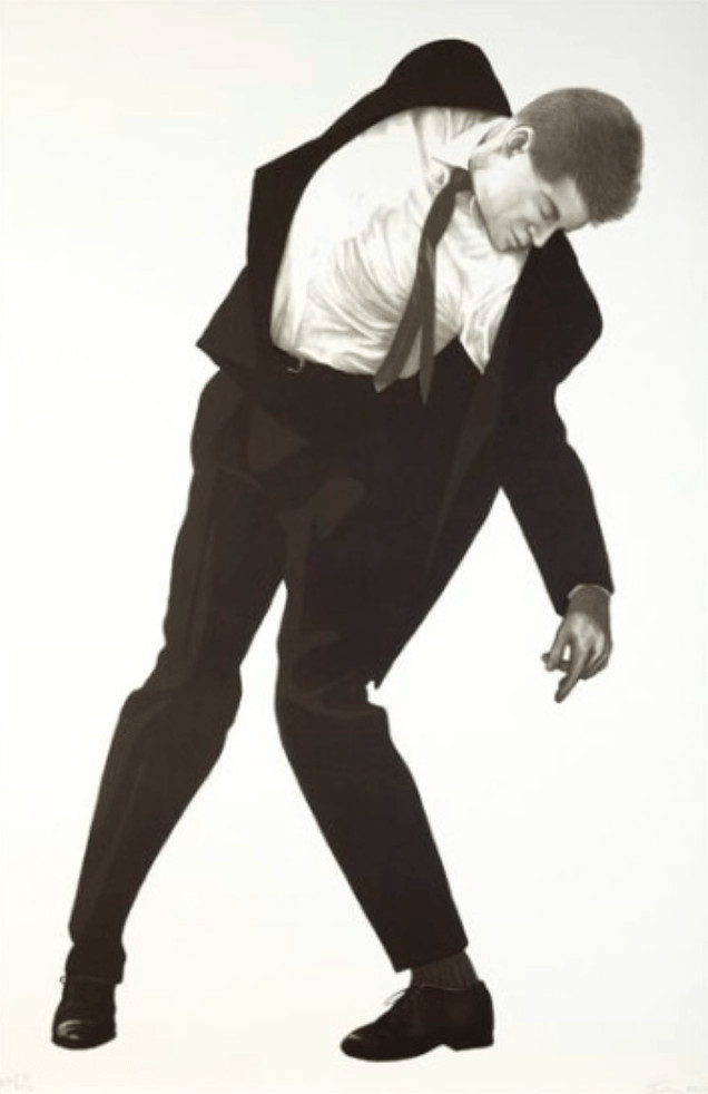 Robert Longo - Max, 2002, Lithograph in colors on Somerset Velvet paper