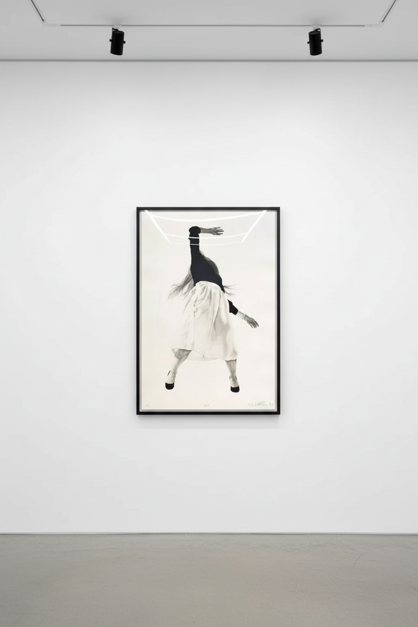 Robert Longo - Men in the Cities, Tokyo, Seibu Department Stores, Ltd. IV (Single Woman), 1990, Lithograph