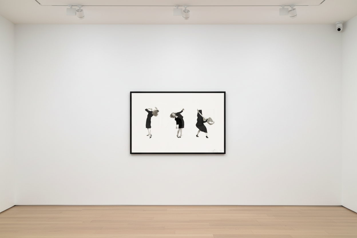 Robert Longo - Men In The Cities V, 1990, Screen print