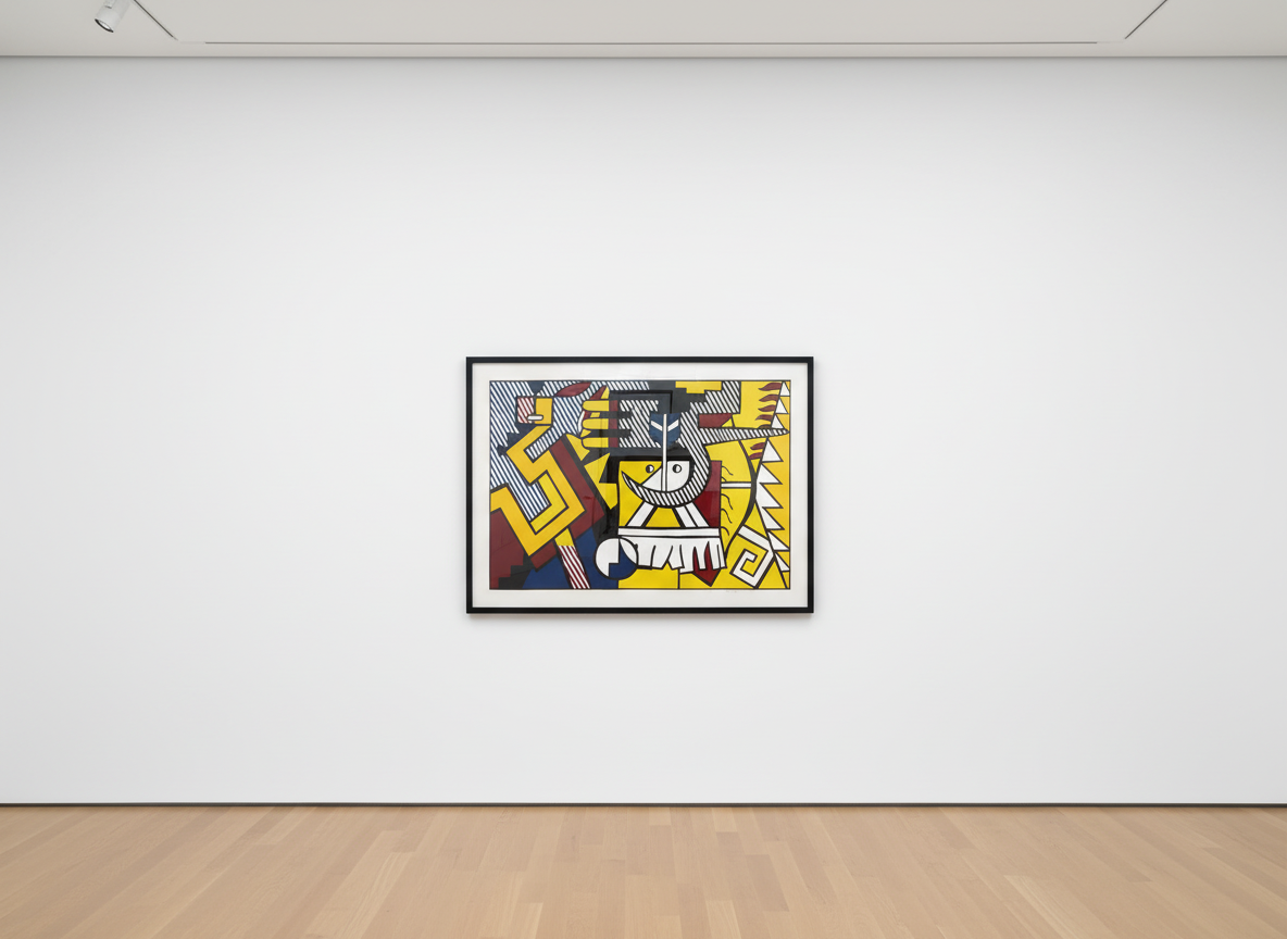 Roy Lichtenstein - American Indian Theme VI (C. 165), 1980, Woodcut