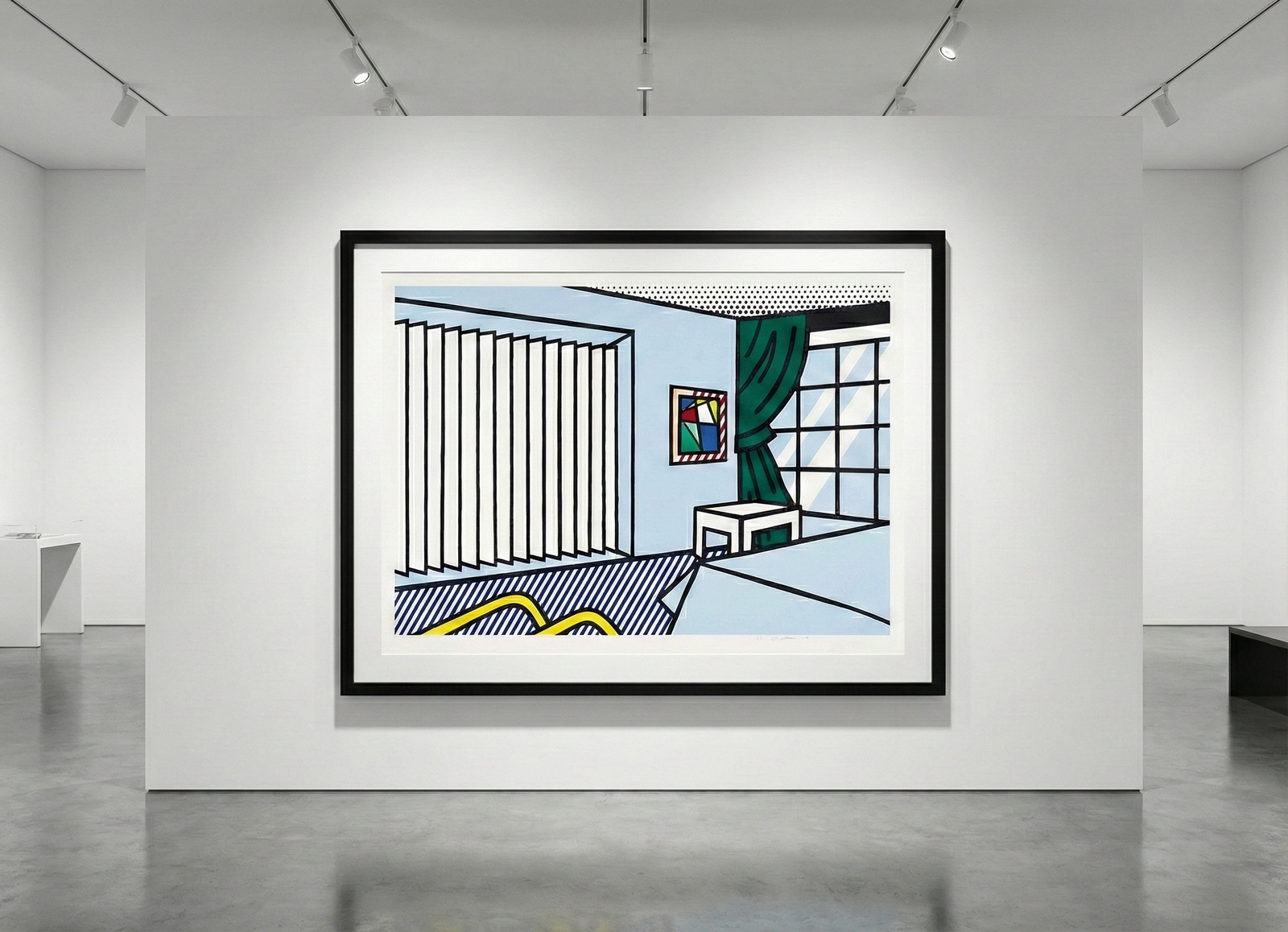 Roy Lichtenstein - Bedroom (C. 247), from Interiors, 1991, Woodcut and screen print