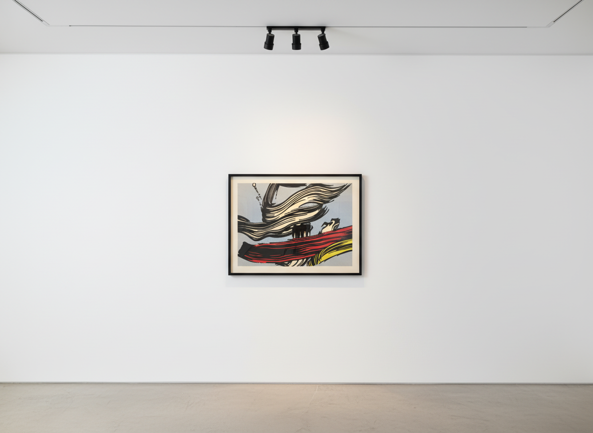 Roy Lichtenstein - Brushstroke (C. 45), 1967, Screen print