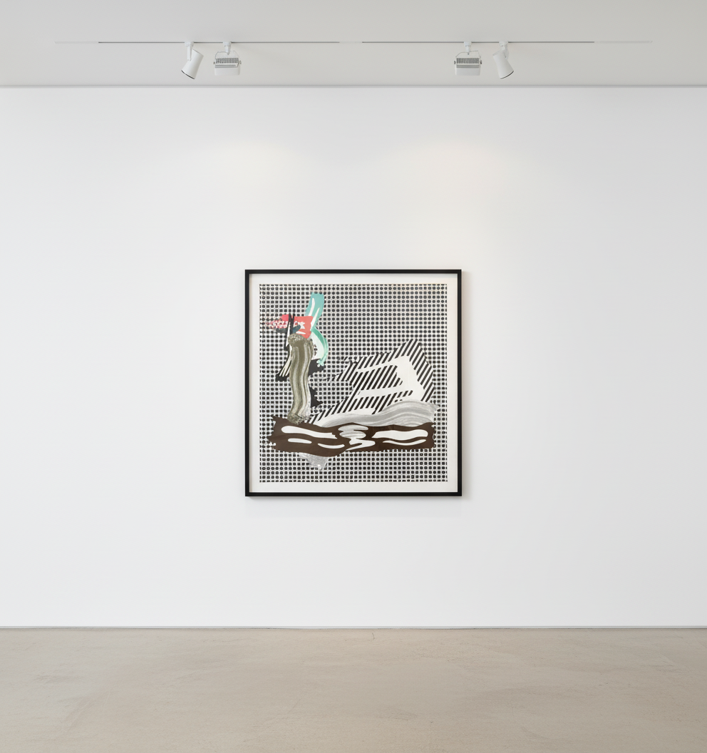 Roy Lichtenstein - Brushstroke Canvas (C.234), 1989, Lithograph