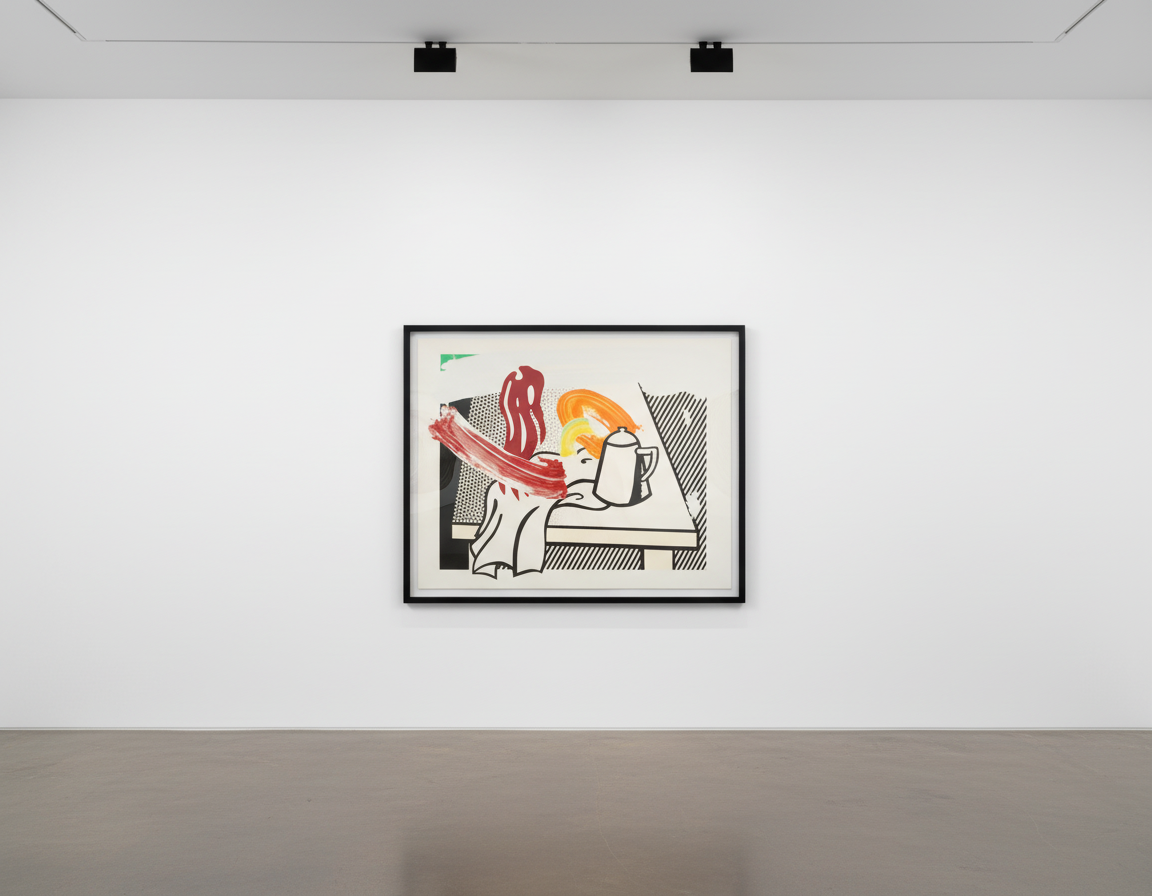 Roy Lichtenstein - Brushstroke Still Life With Coffee Pot (C. 308B), 1997, Screen print on honeycomb-core aluminum panel i...
