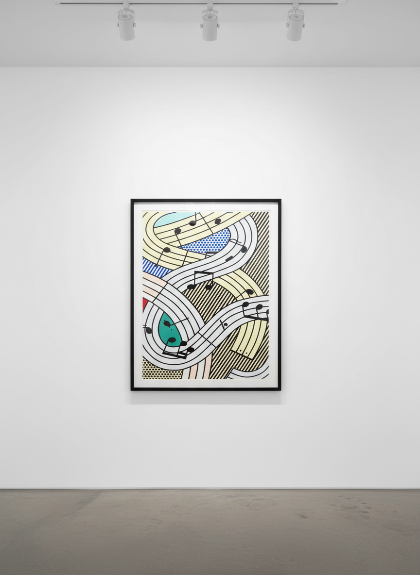Roy Lichtenstein - Composition III (C. 299), 1996, Silkscreen