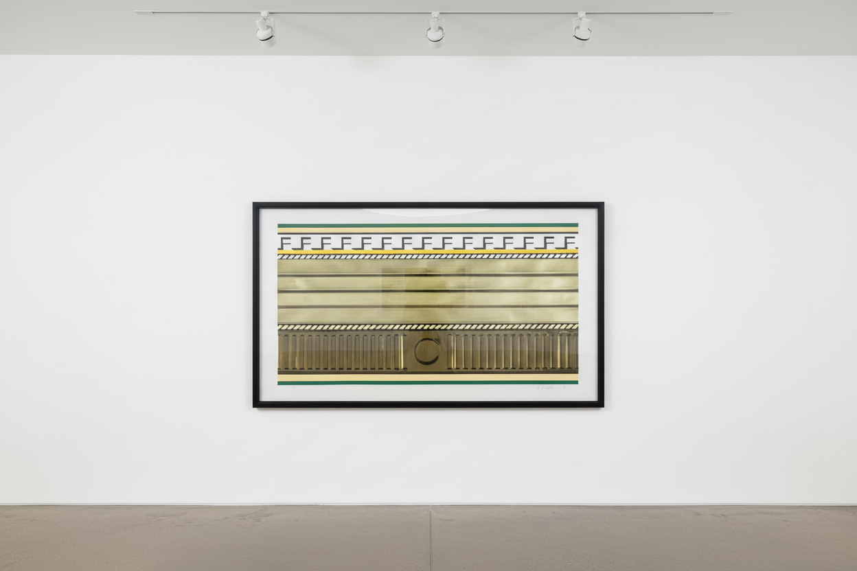 Roy Lichtenstein - Entablature III (C. 140), 1976, Screen print and collage with embossing