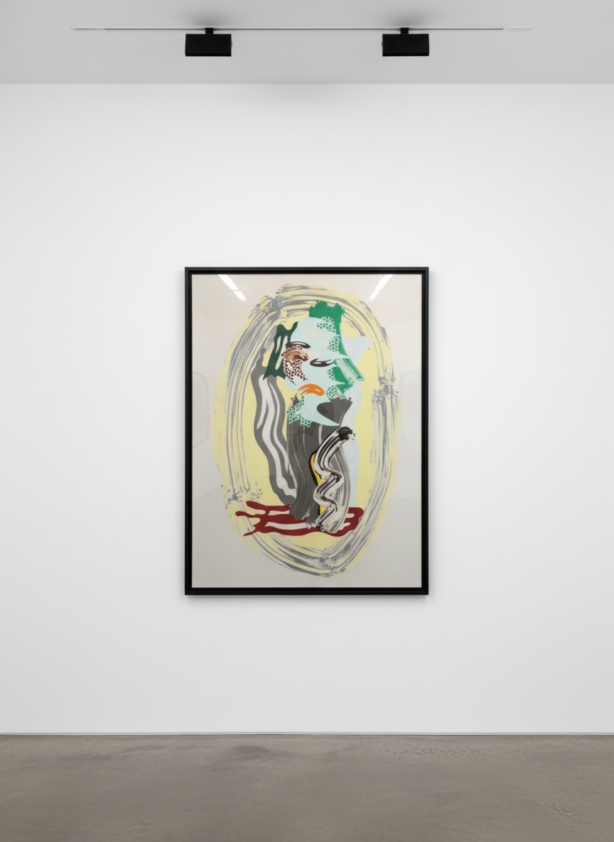 Roy Lichtenstein - Green Face, from Brushstrokes (C. 232), 1989, Lithograph