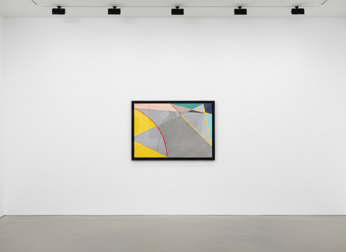 Roy Lichtenstein - Imperfect 67 (C. 223), 1988, Woodcut, screenprint, and collage on 3 ply Supra 100 paper
Edition of 45