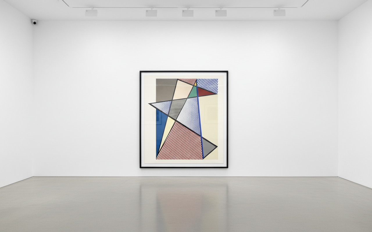 Roy Lichtenstein - Imperfect Diptych (C. 225), 1988, 21 color woodcut, screen print, and collage