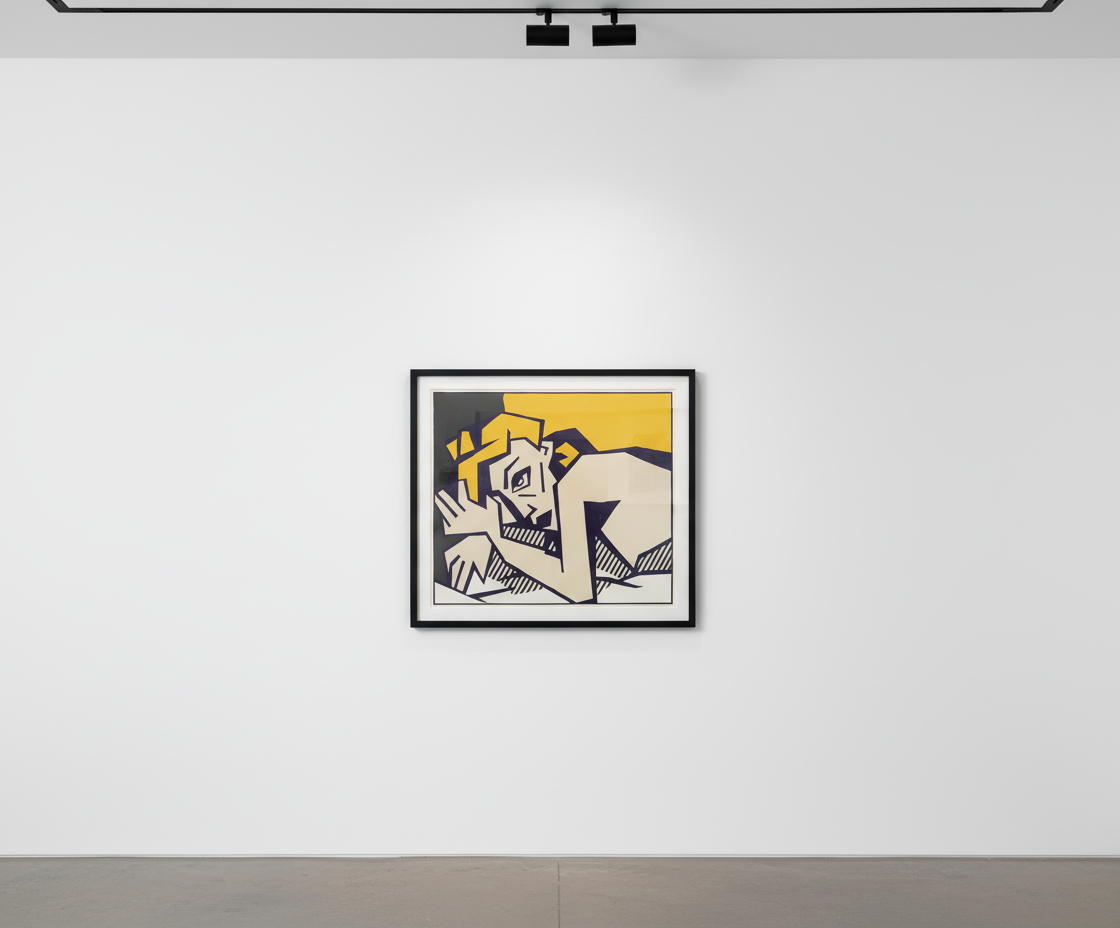 Roy Lichtenstein - Reclining Nude (C. 172), from Expressionist Woodcut Series, 1980, Woodcut