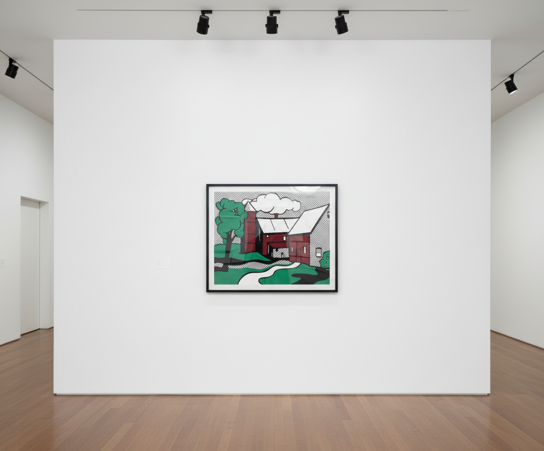 Roy Lichtenstein - Red Barn (C.89), 1969, Screen print