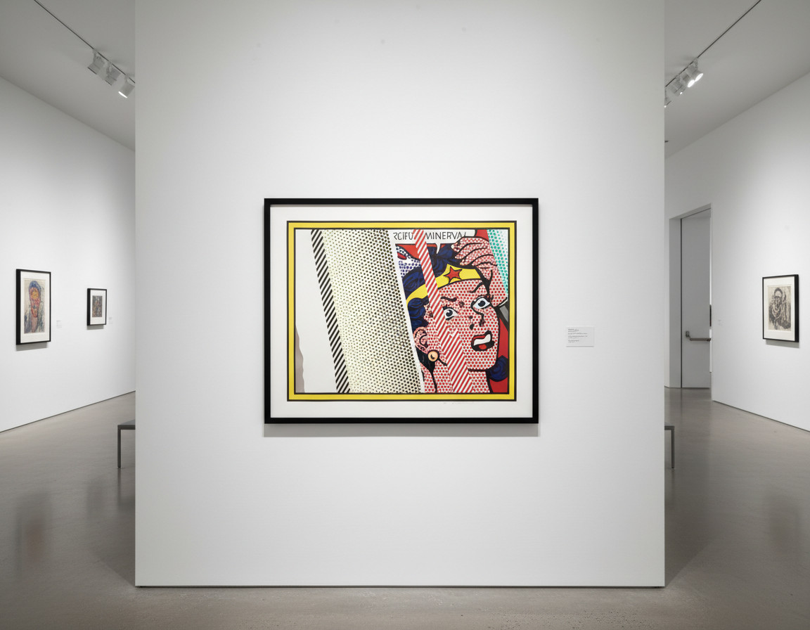 Roy Lichtenstein - Reflections On Minerva (C.244), 1990, Screen print