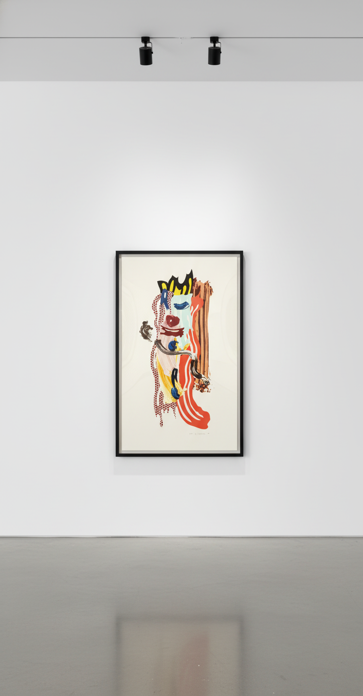 Roy Lichtenstein - Roads Collar , from Brushstroke Figures Series (C. 288), 1989, Lithograph , wax type , wood cut , and s...