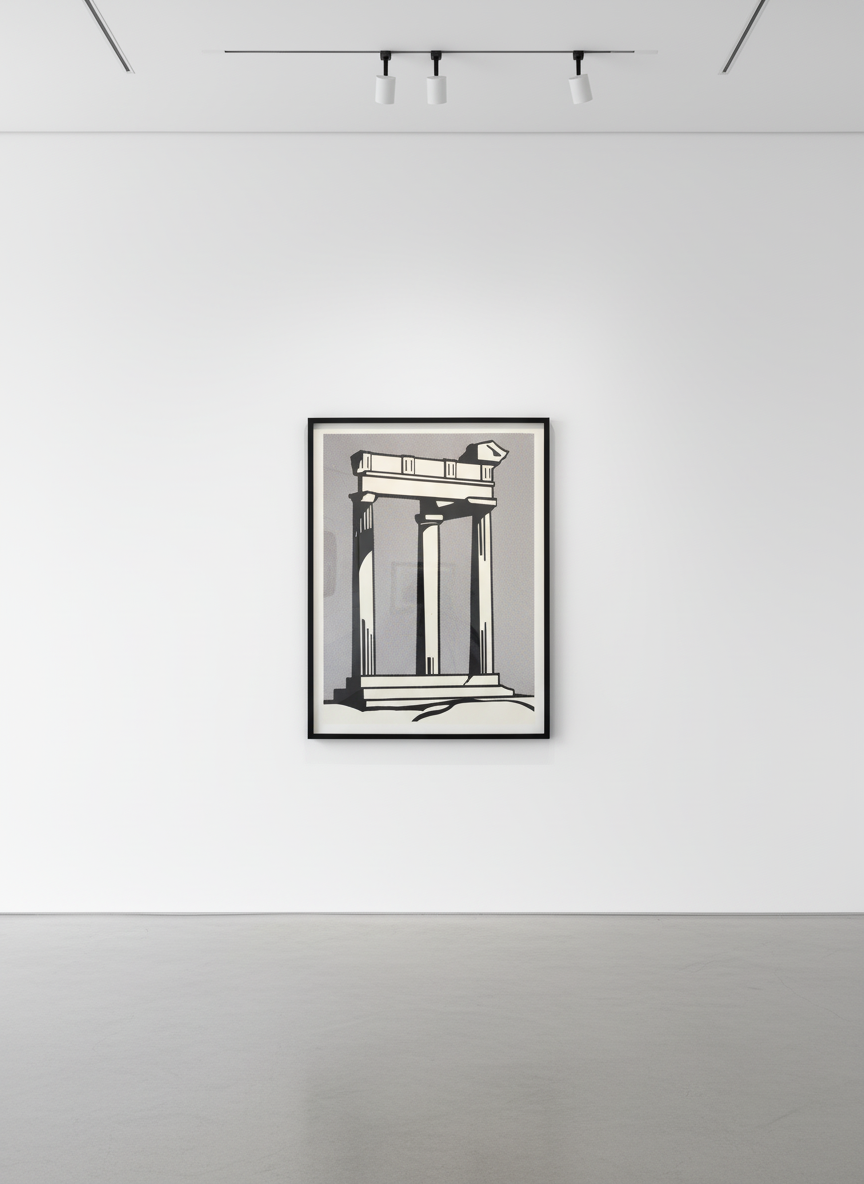Roy Lichtenstein - Temple, 1964, Exhibition poster