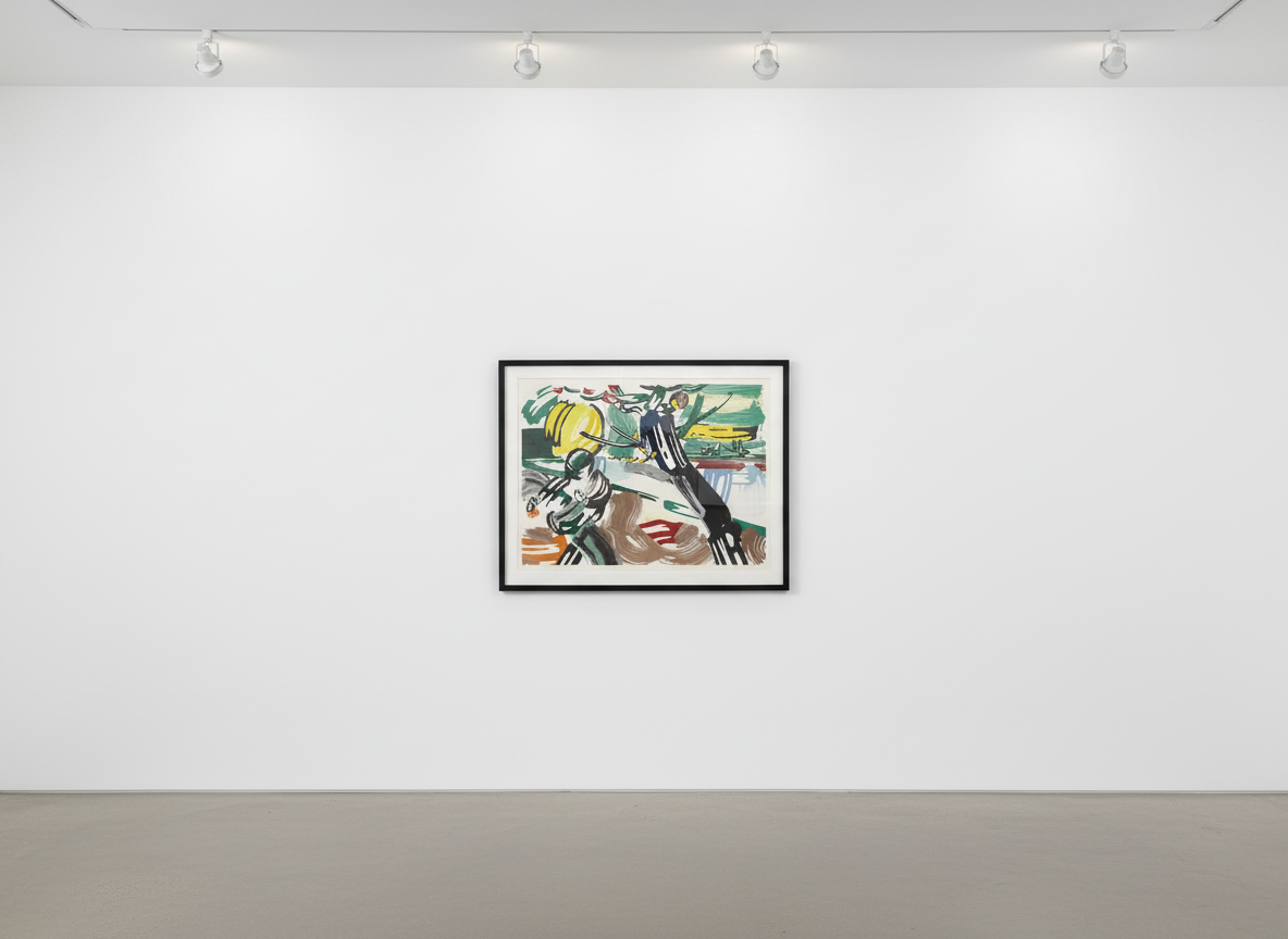 Roy Lichtenstein - The Sower (C. 211), from Landscapes, 1985, Lithograph, woodcut, and screen print in colors