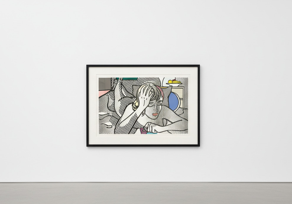 Roy Lichtenstein - Thinking Nude (C. 289), 1994, Relief print in color