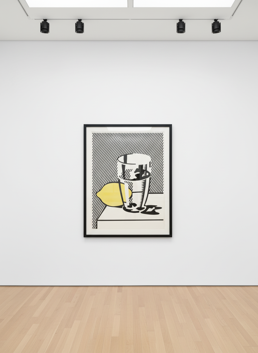 Roy Lichtenstein - Untitled (Still Life With Lemon and Glass) (C. 134), 1974, Screen print