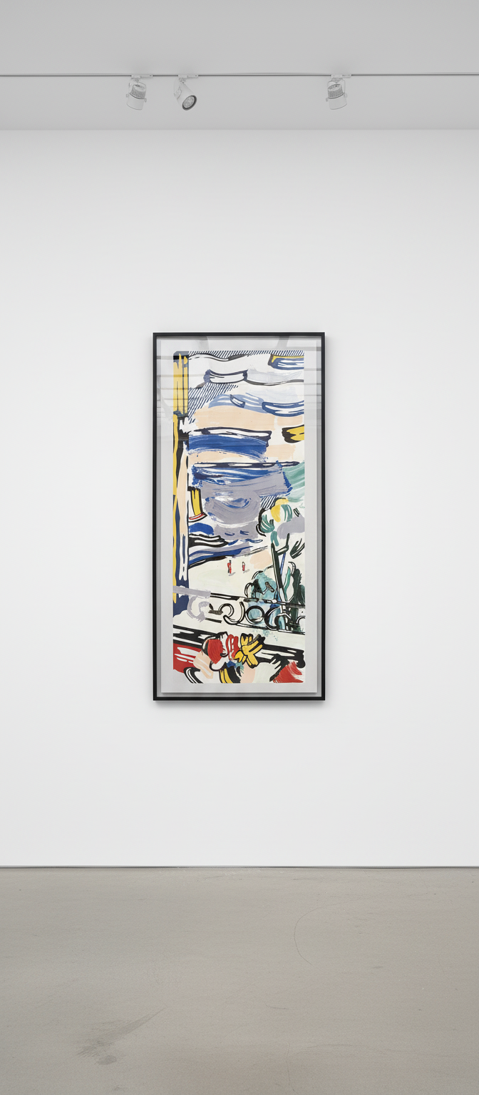 Roy Lichtenstein - View From The Window, from Landscapes Series, (C. 215), 1985, Lithograph with woodcut and silkscreen