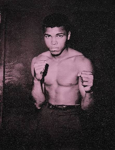 Russell Young - Ali Storm Pink, 2017, Hand-pulled acrylic and enamel screenprint on linen with diamond dust in Storm Pink