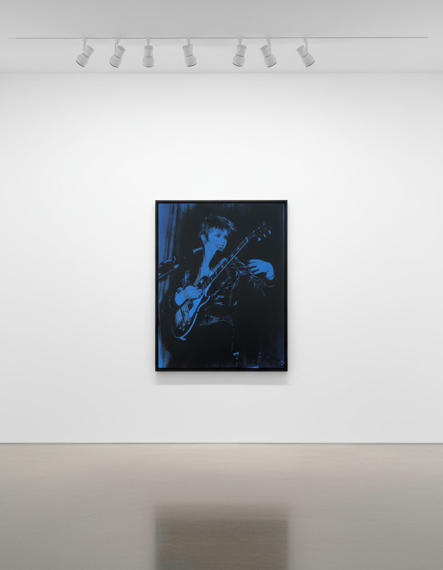 Russell Young - David Bowie, 2008, Acrylic paint screen print on canvas