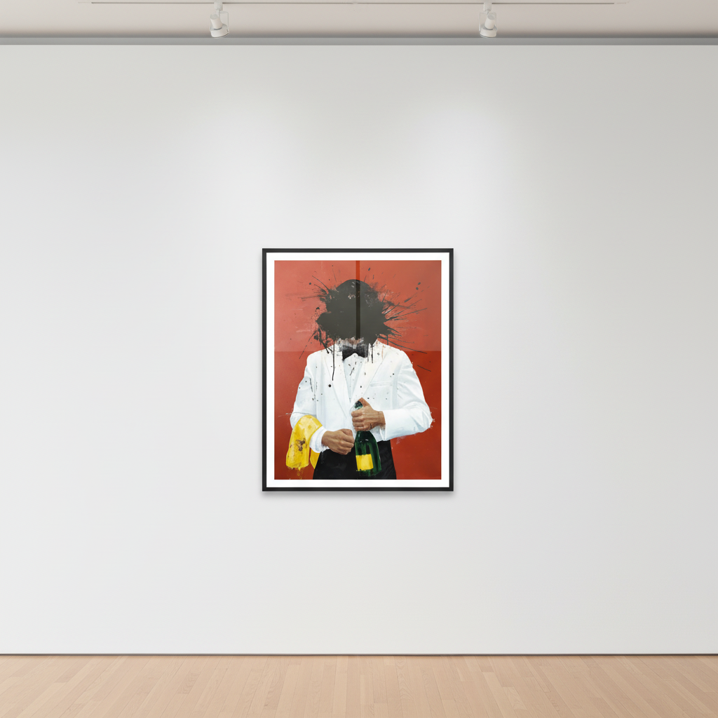 Sage Barnes - After Hours (Charcoal) Hand Embellished Print, 2023, Giclée on archival cold press cotton rag 300 gsm
Unique...