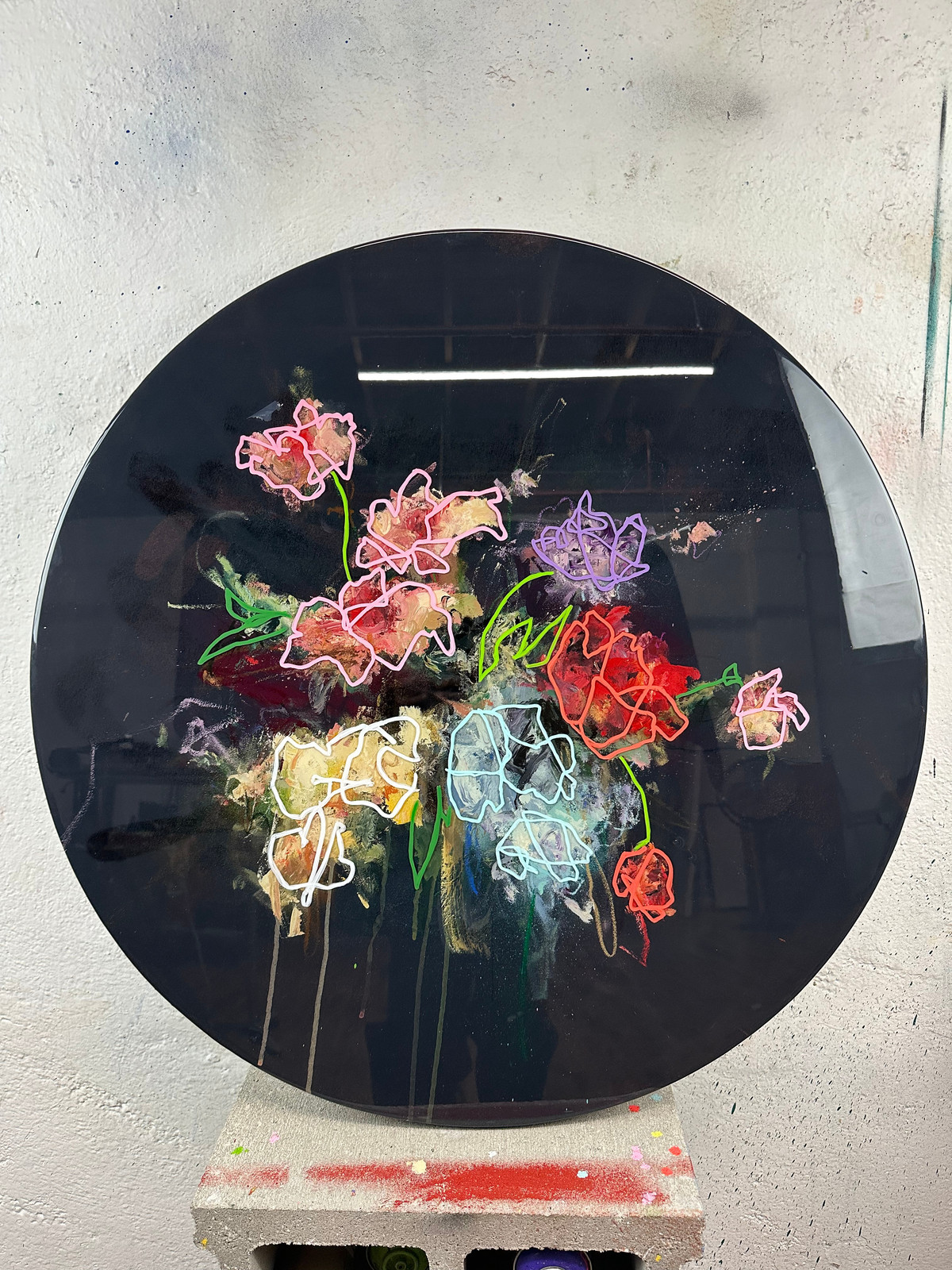 Sage Barnes - Bloom #21, 2022, 30 in diameter
76.2 cm diameter