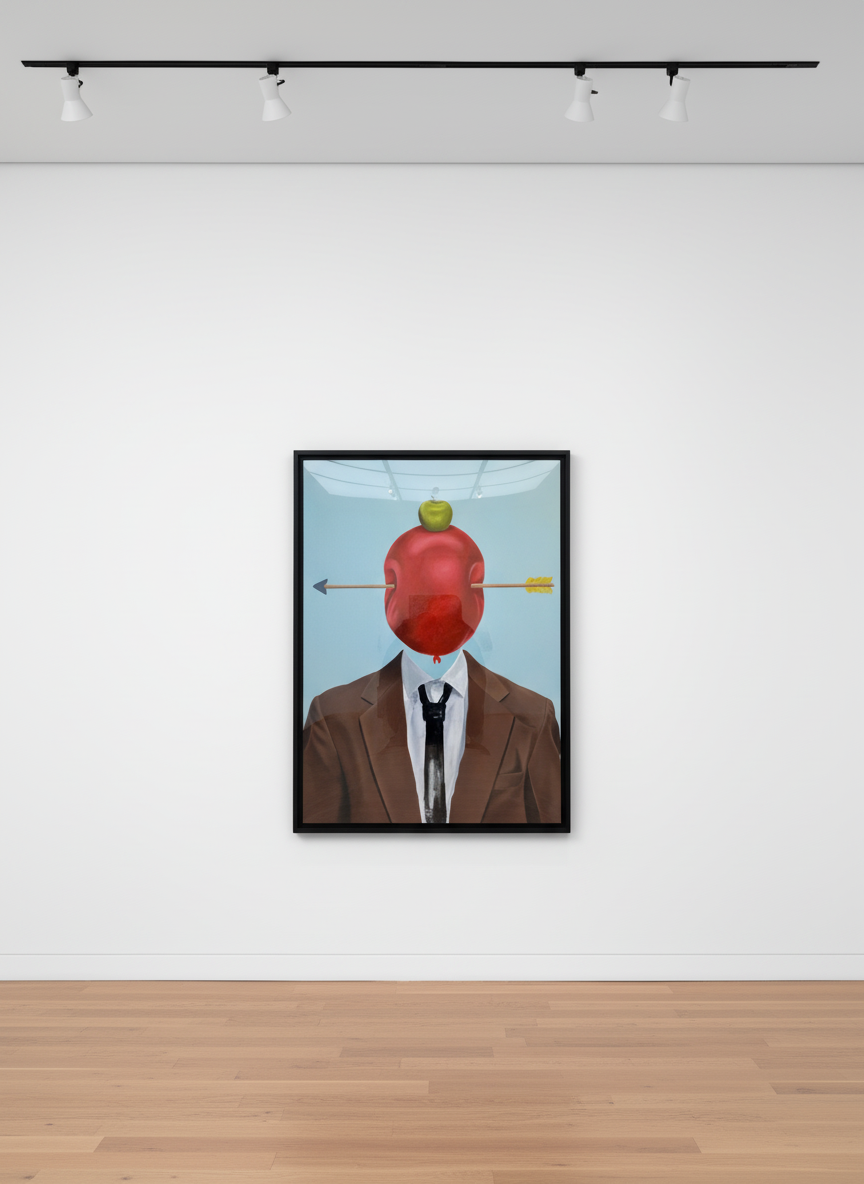 Sage Barnes - Bullseye (Light Blue), 2023, Acrylic and pastel on wood panel