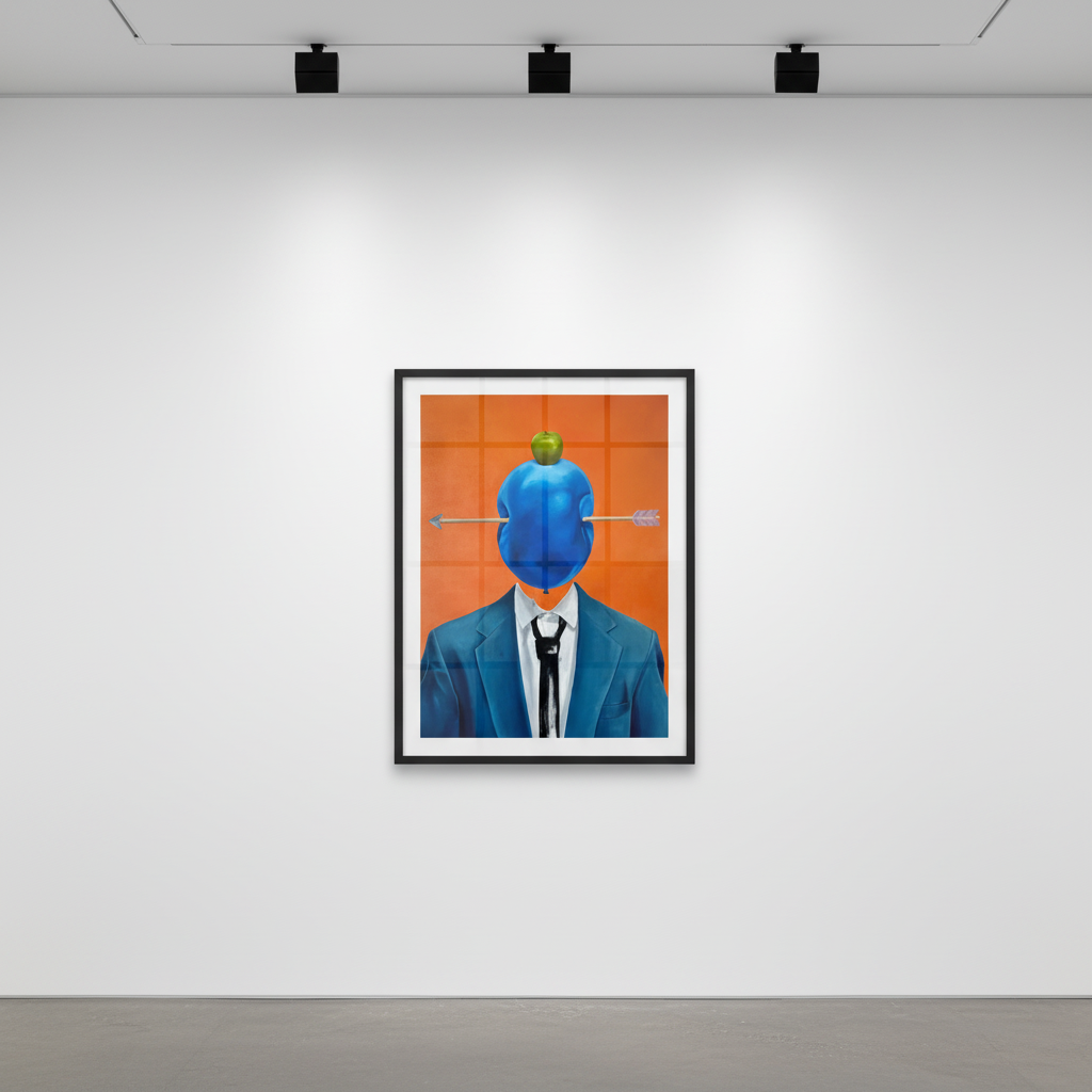 Sage Barnes - Bullseye (Orange) Limited Edition Print, 2023, Giclée on cold press cotton rag 300 gsm