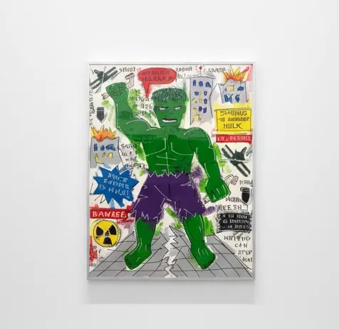 Sol Felpeto - The Hulk, Acrylic on canvas