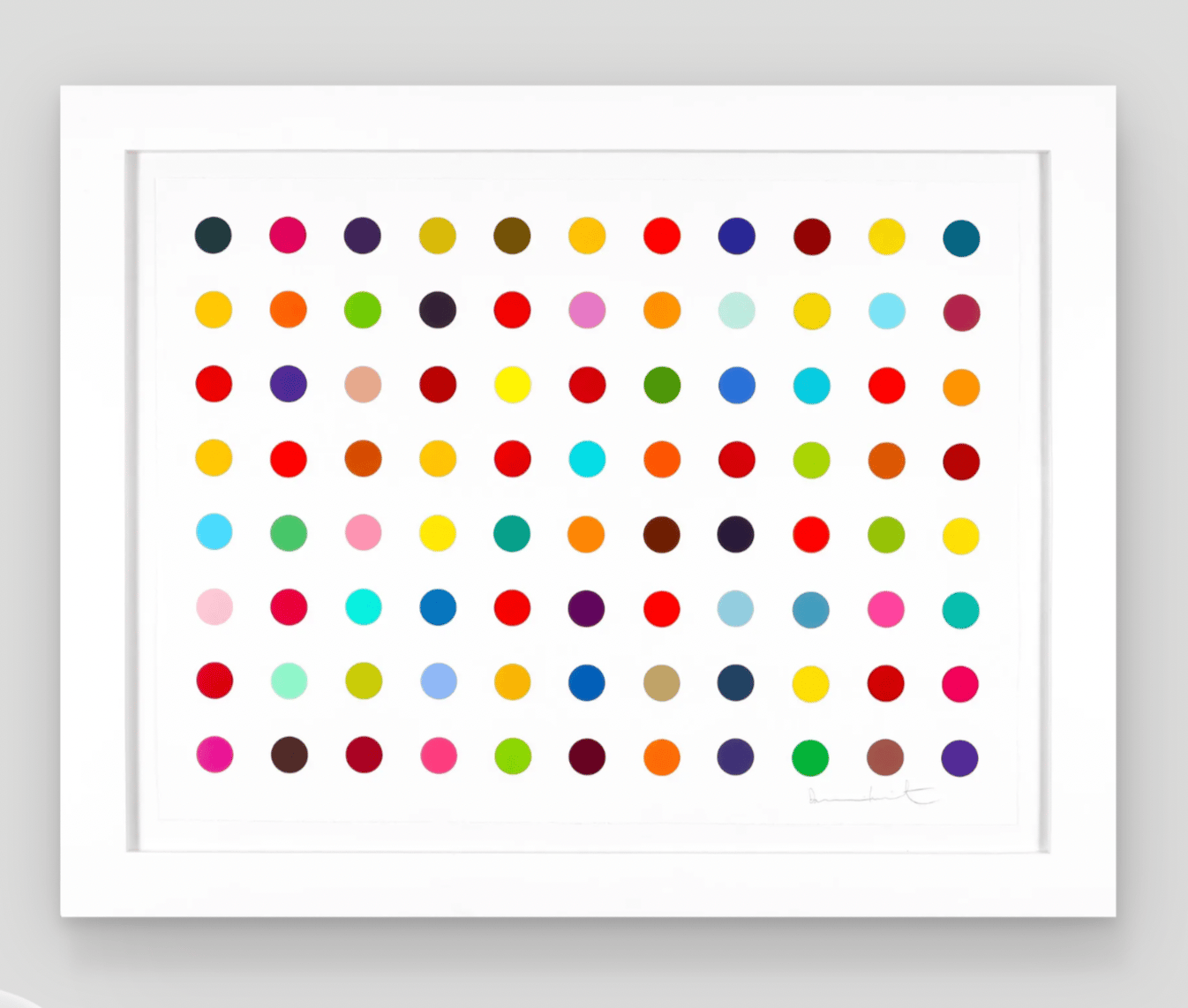 Damien Hirst - Horizontal Spots II, 2018, Woodcut on Somerset Paper