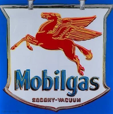 Andy Warhol - Mobil F.S. II 350, from Ads, 1985, Screen print on Lenox Museum Board