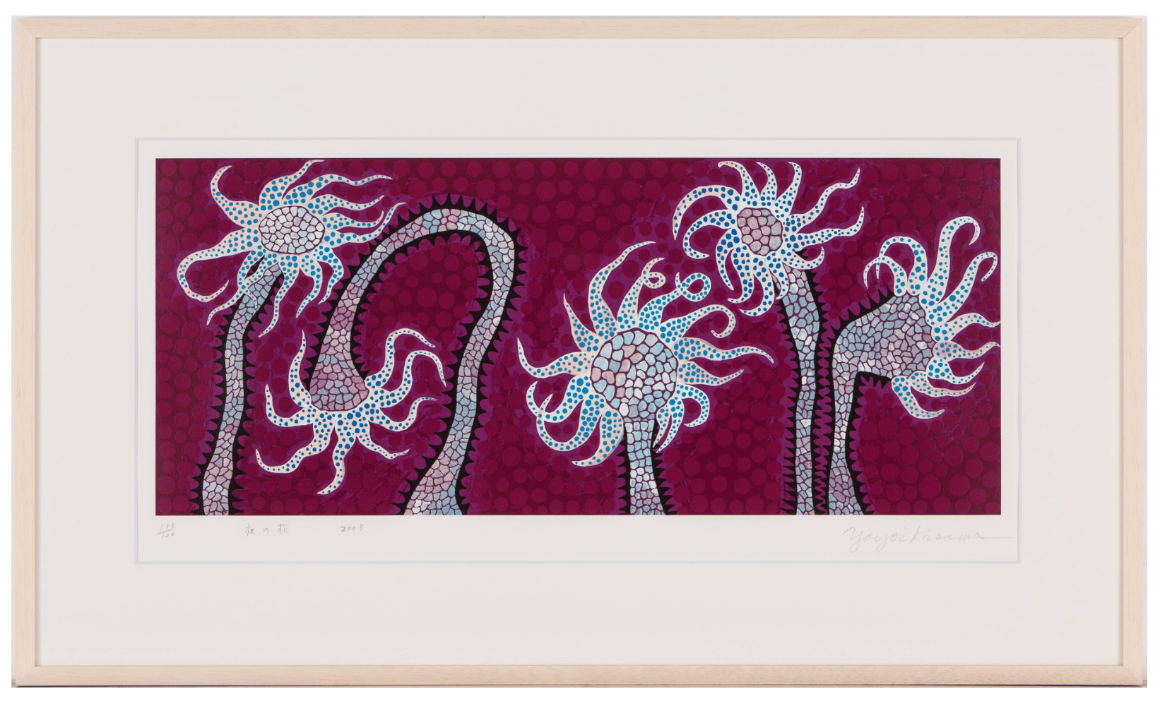 Yayoi Kusama - Night Flowers A, 2003, Screen print
