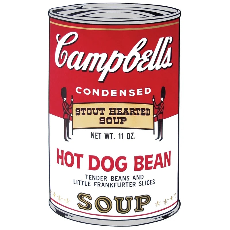 Andy Warhol - Hot Dog Bean Soup F.S. II 59, 1969, Screen print