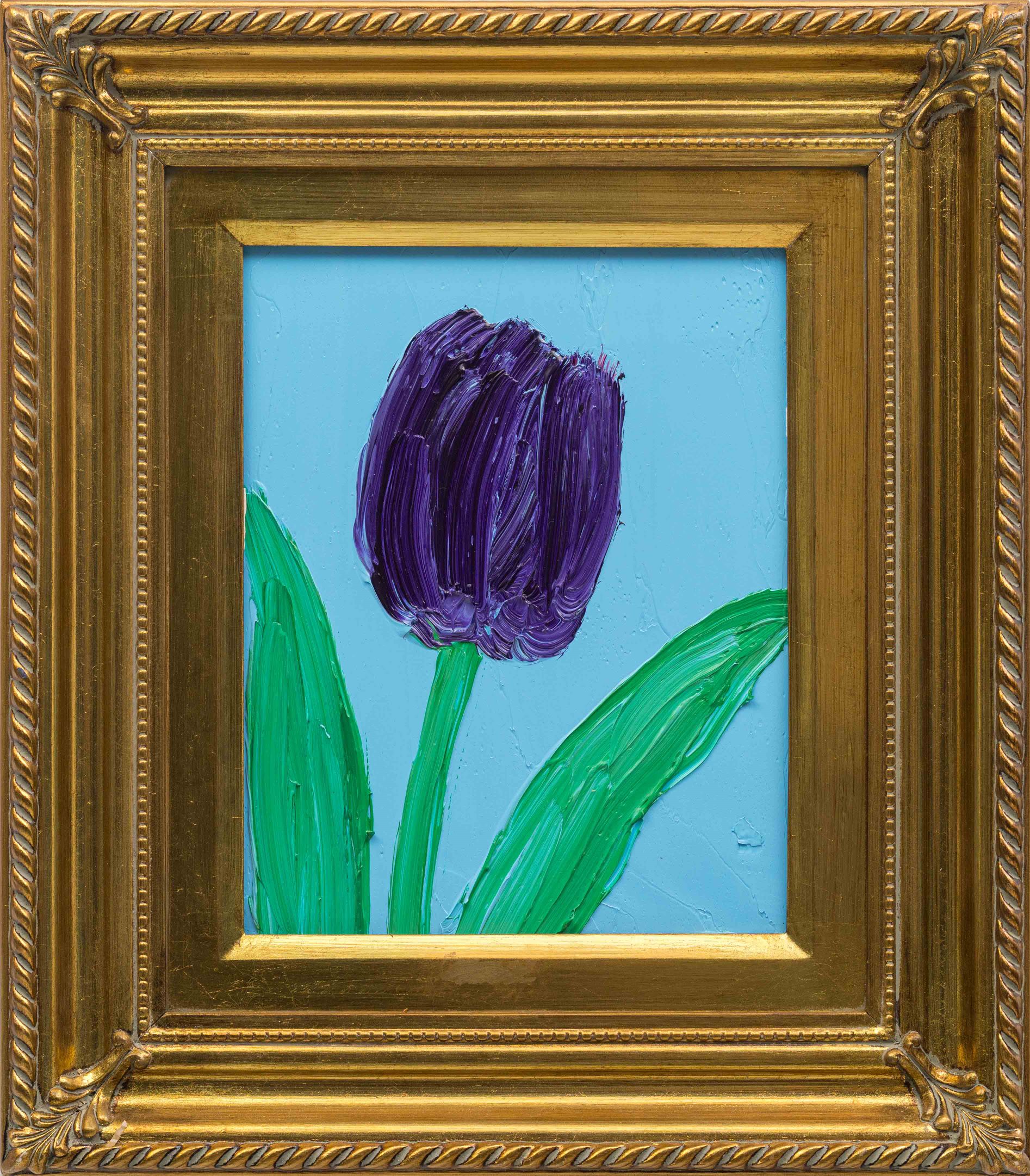 Hunt Slonem - Tulip Purple, 2026, Oil on Wood