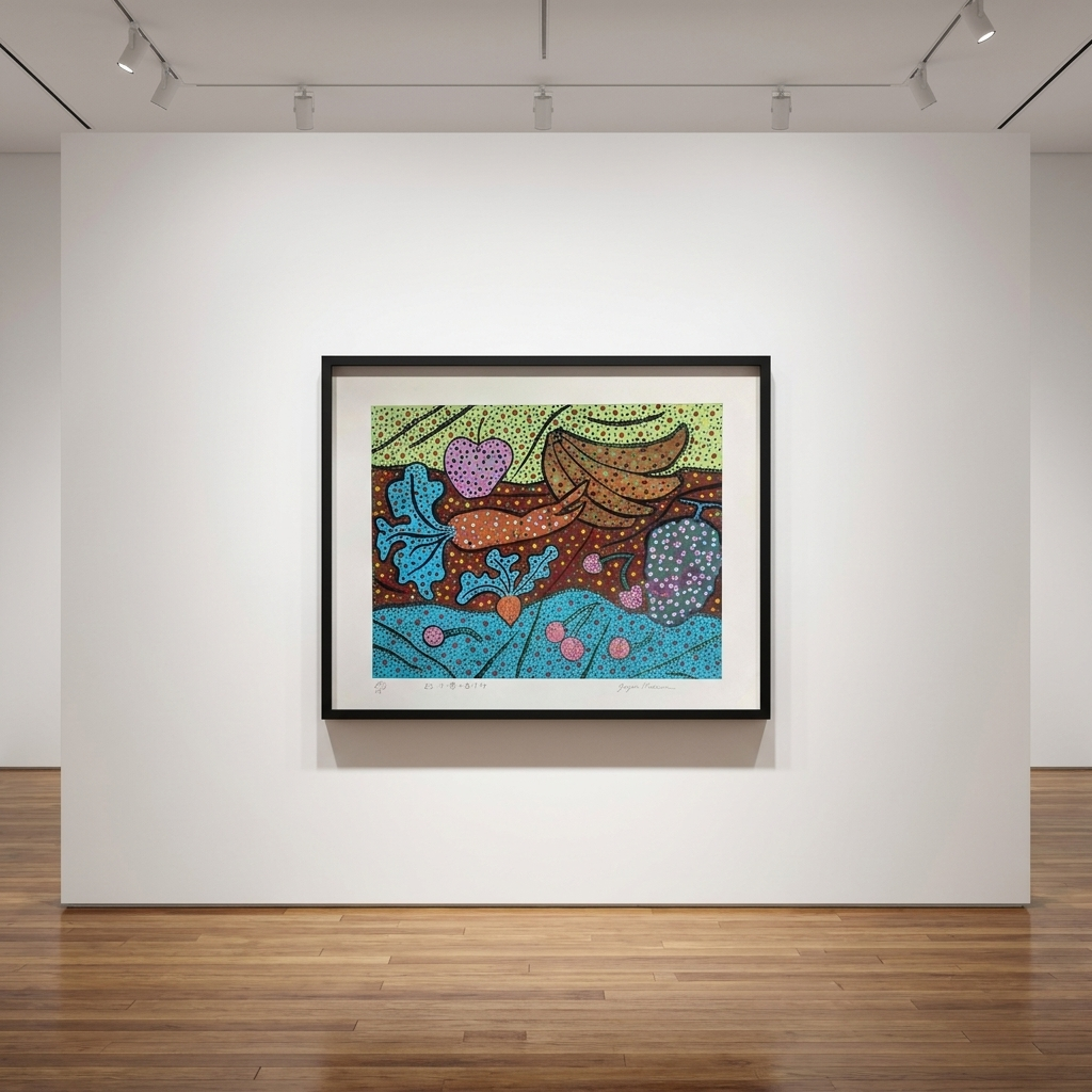 Yayoi Kusama - Standing in the Visionary Field, 1979, Screenprint on Hakou-shi paper