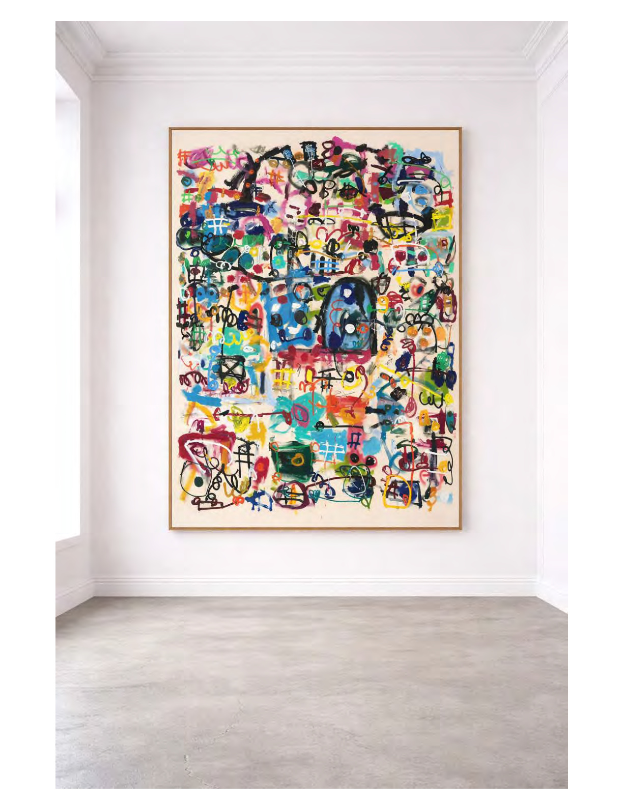 Taher Jaoui - If I Follow You, I Will Be Lost Too, 2026, Oil and Acrylic on Canvas