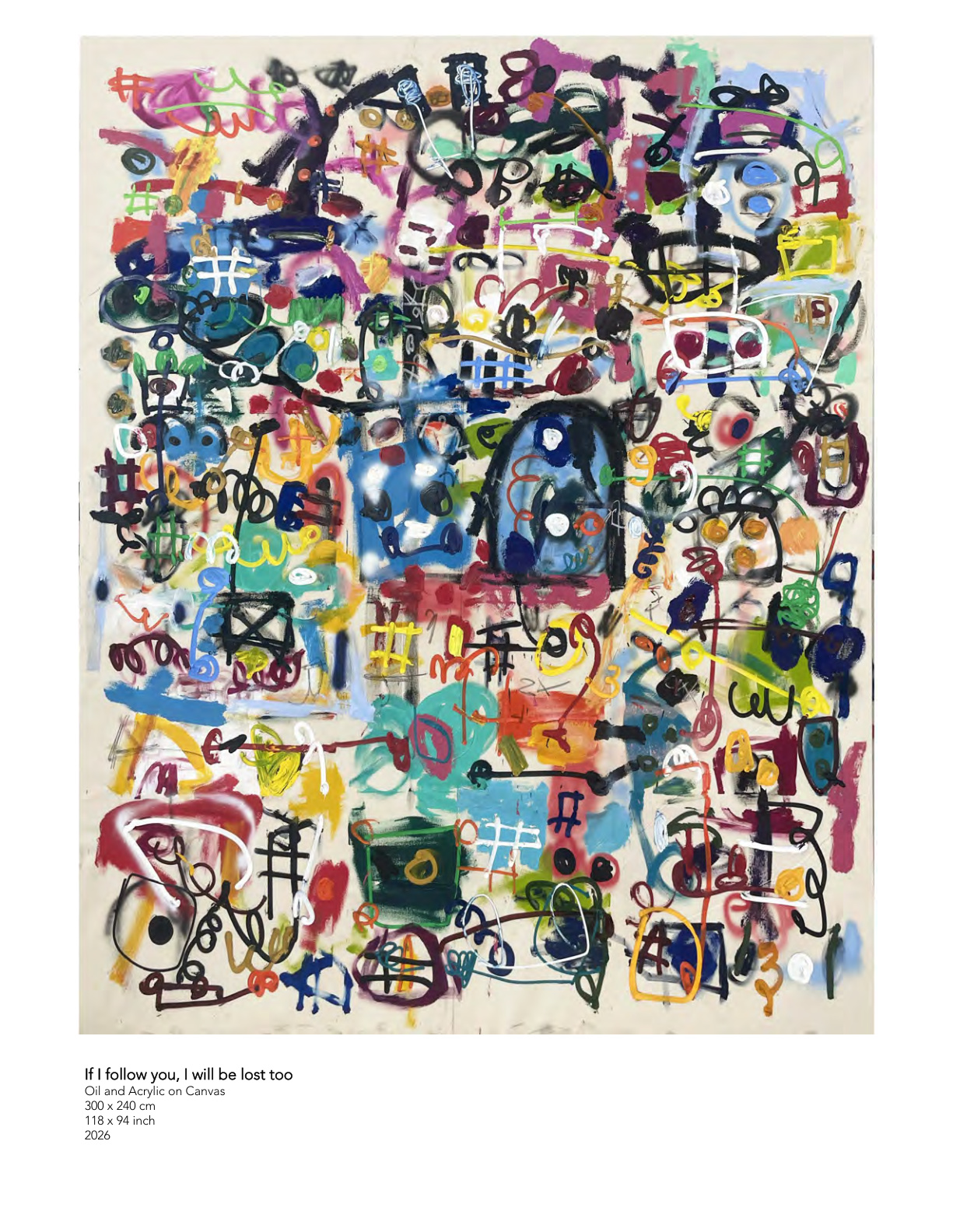 Taher Jaoui - The Choice Paradox, 2026, Oil and Acrylic on Canvas