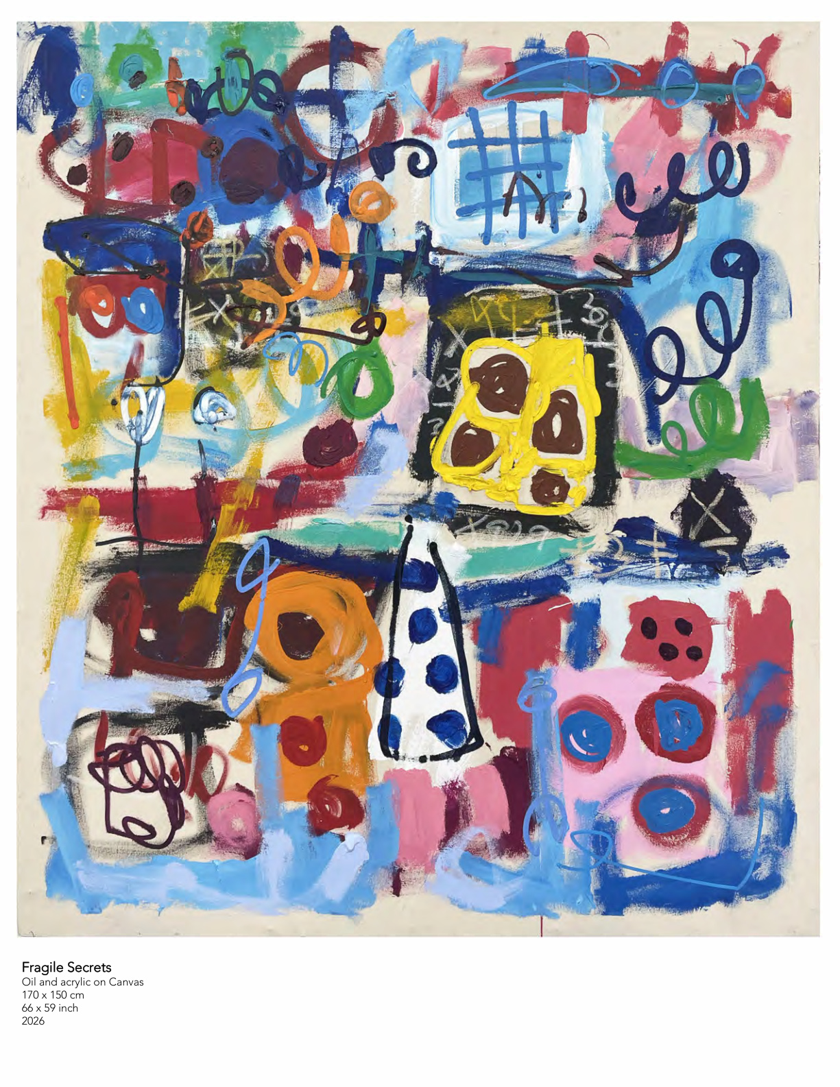 Taher Jaoui - The Truth Feels Different, 2026, Oil and Acrylic on Canvas