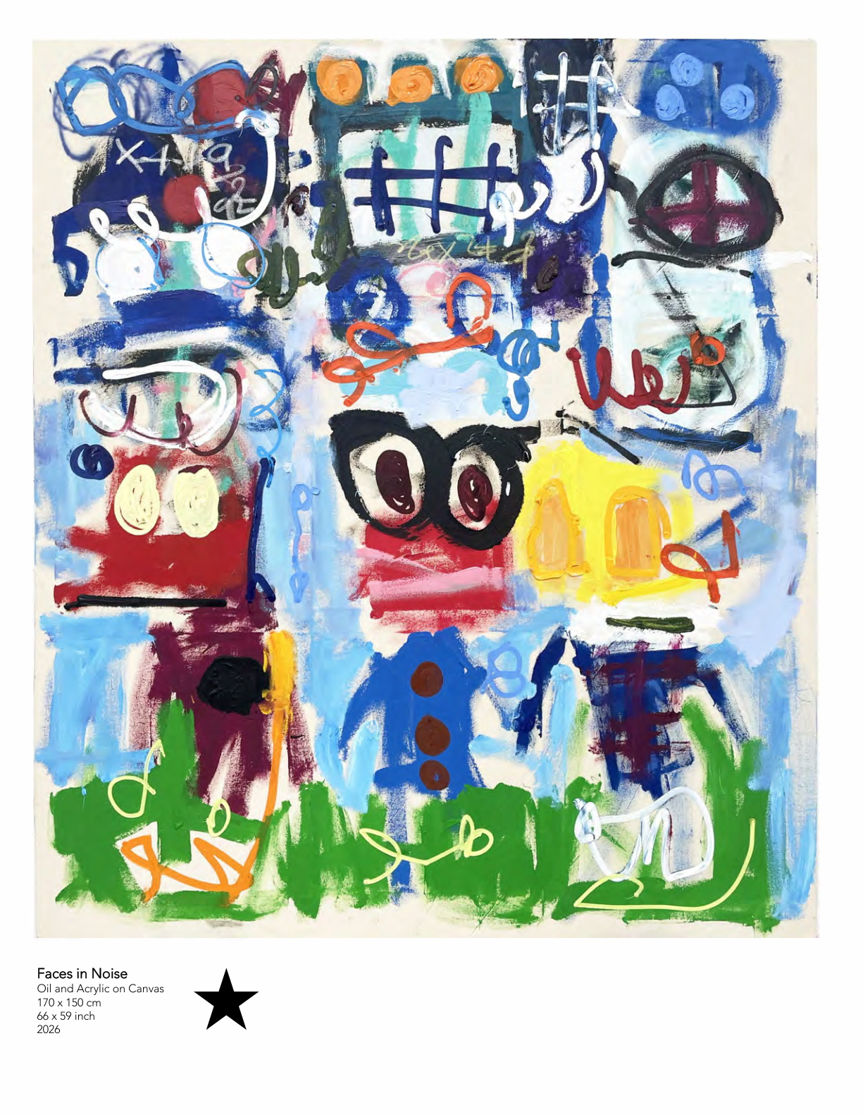 Taher Jaoui - Window to Mind, 2026, Oil and Acrylic on Canvas