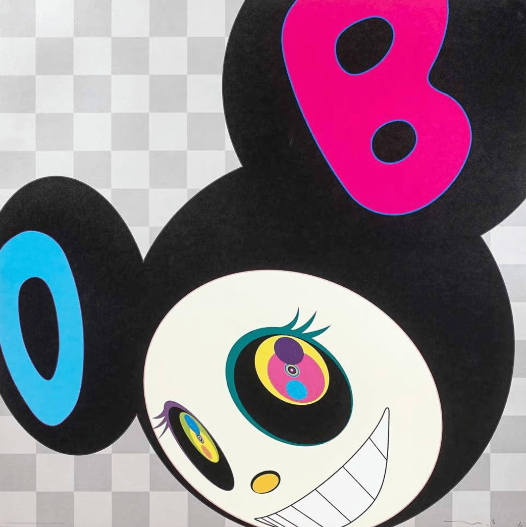 Takashi Murakami - And then (Black), 1996, Offset Lithograph