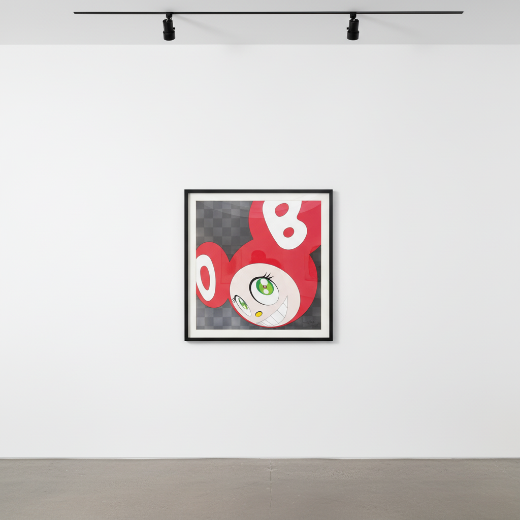 Takashi Murakami - And Then (Red), 2016, Offset lithograph in colors with cold stamping